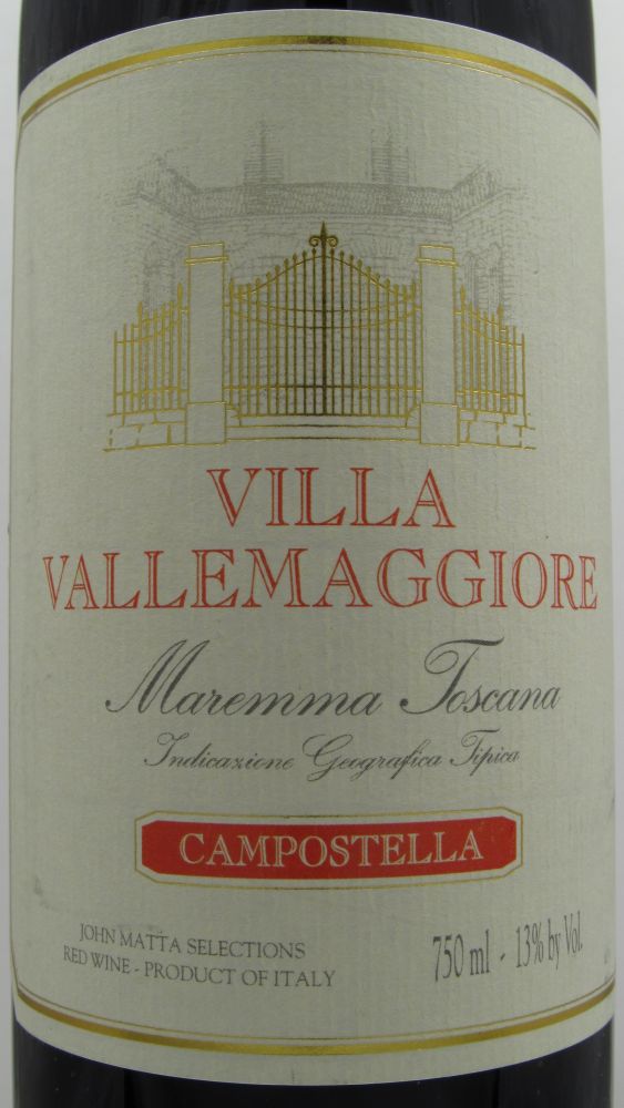 Vicchiomaggio s.r.l. Villa Vallemaggiore "Campostella" Maremma Toscana IGT 2011, Лицевая, #108