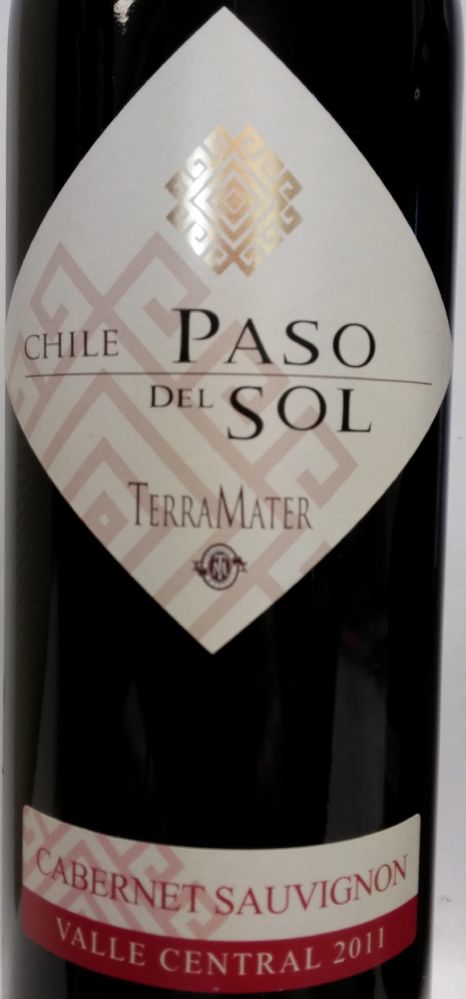 TerraMater S.A. Paso del Sol Cabernet Sauvignon 2011, Основная, #1080