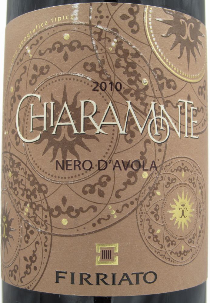 Firriato s.r.l. Chiaramonte Nero d'Avola Sicilia IGT 2010, Лицевая, #112