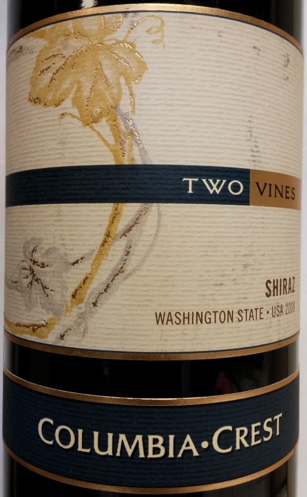 Columbia Crest Winery Two Vines Shiraz Washington State 2008, Основная, #1125