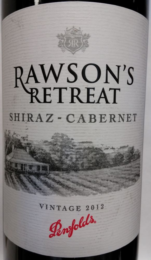 Penfolds Wines Rawson's Retreat Shiraz Cabernet Sauvignon 2012, Лицевая, #1128