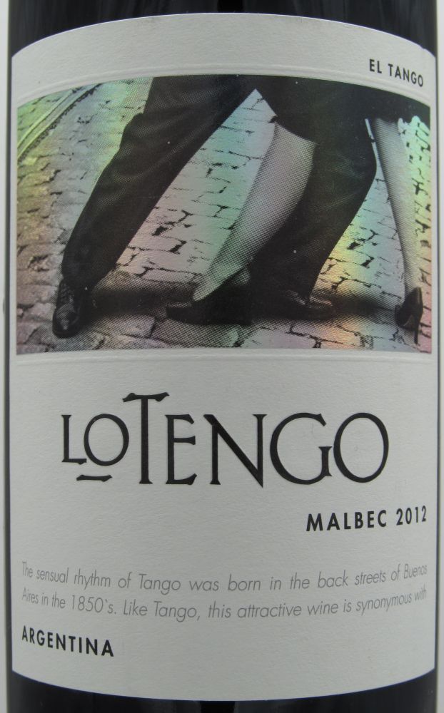 Bodega Norton S.A. Lo Tengo Malbec 2012, Лицевая, #122