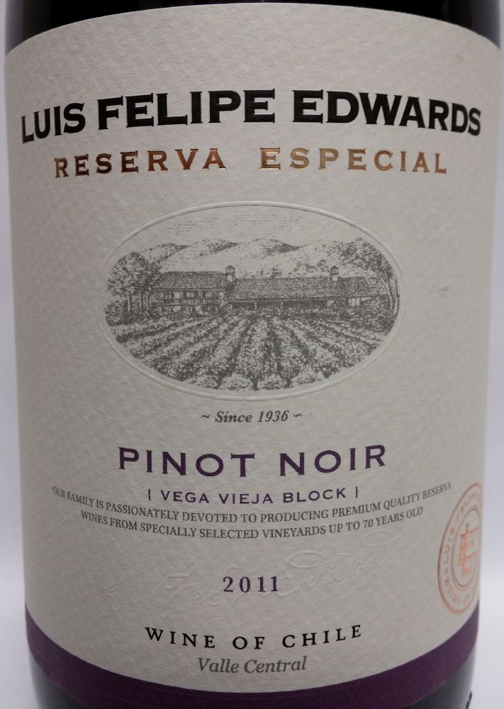 Viña Luis Felipe Edwards Reserve Especial Pinot Noir 2011, Основная, #1230