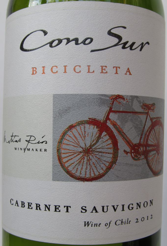 Viña Cono Sur S.A. BICICLETA Cabernet Sauvignon 2012, Основная, #1253