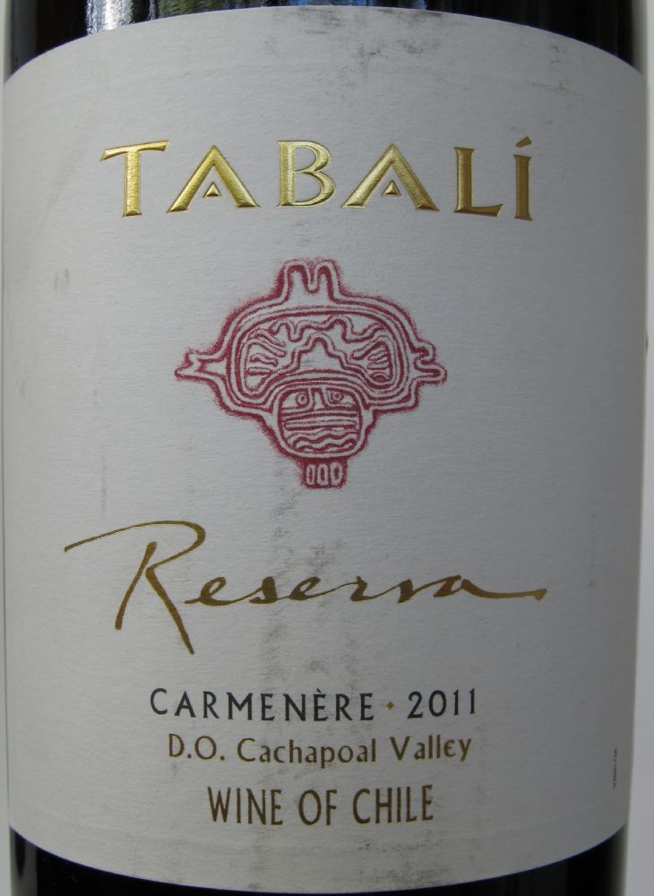 Viña Tabalí S.A. Reserva Carménère 2011, Лицевая, #1268