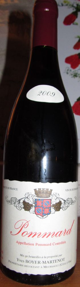 Domaine Yves Boyer Martenot Pommard AOC/AOP 2009, Лицевая, #1347