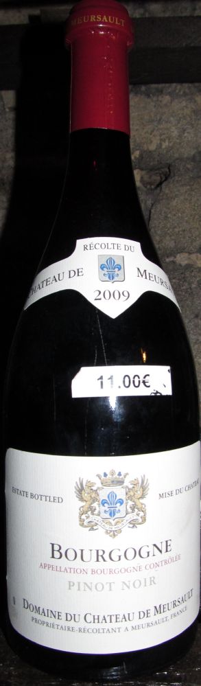 Domaine du Château de Meursault Pinot Noir Bourgogne AOC/AOP 2009, Лицевая, #1350