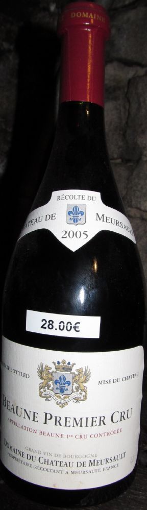 Domaine du Château de Meursault Beaune premier cru AOC/AOP 2005, Лицевая, #1352