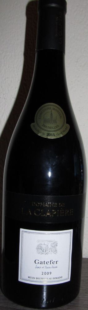 Domaine de la Clapière Catefer Pays d'Oc IGP 2009, Лицевая, #1377