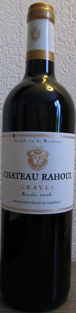 Alain Thiénot - Château Rahoul SAS Chateau Rahoul Graves AOC/AOP 2006, Лицевая, #1381