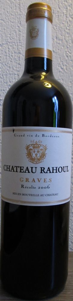 Alain Thiénot - Château Rahoul SAS Chateau Rahoul Graves AOC/AOP 2006, Лицевая, #1381