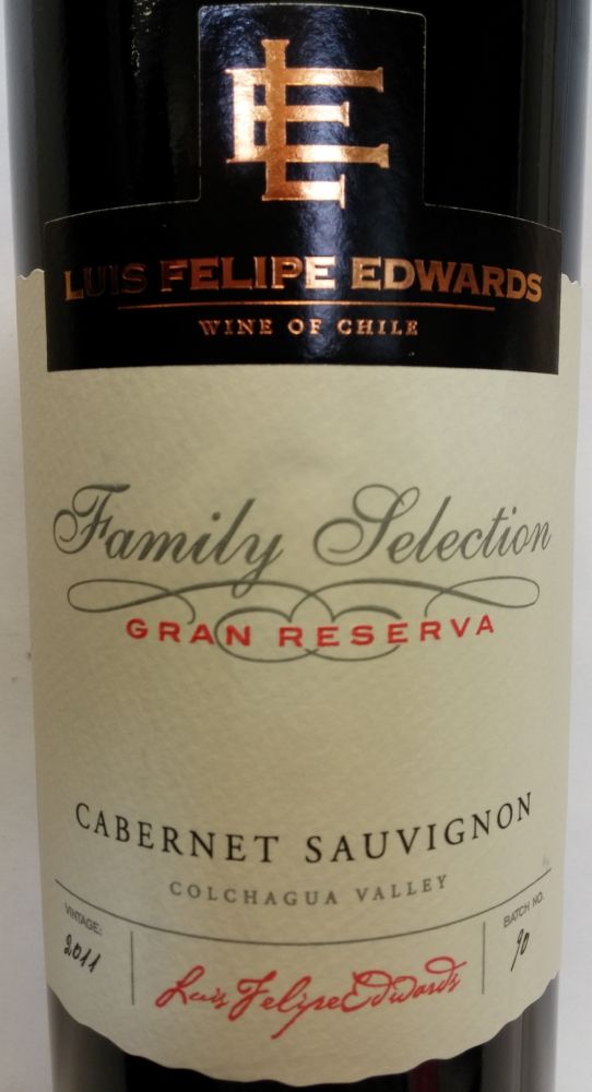 Viña Luis Felipe Edwards Family Selection Gran Reserva Cabernet Sauvignon D.O. Colchagua Valley 2011, Основная, #1423