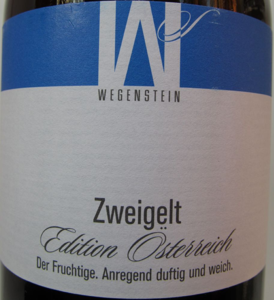 Wegenstein GmbH Edition Österreich Zweigelt 2013, Лицевая, #1638