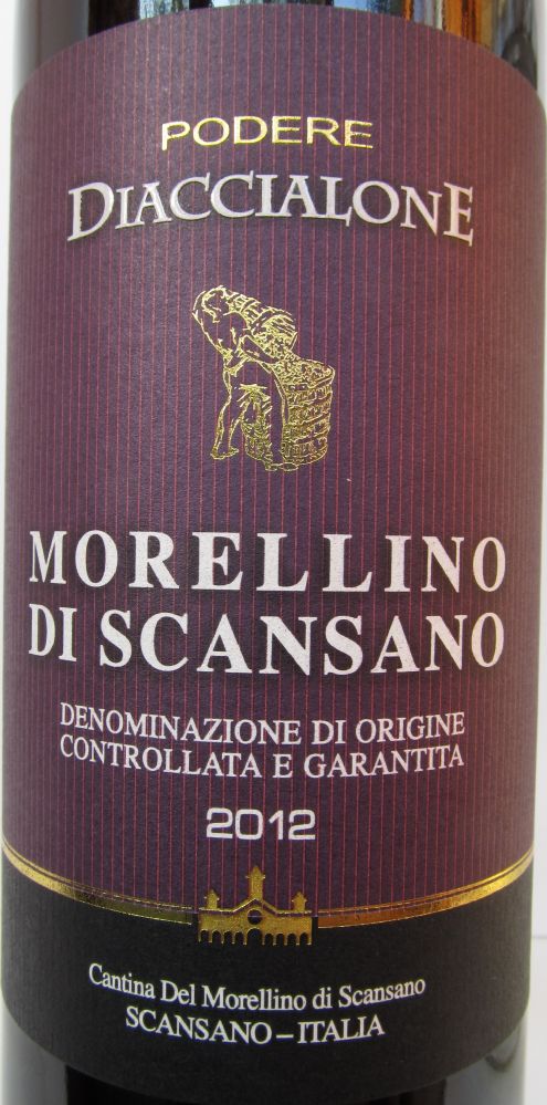 Cantina Vignaioli del Morellino di Scansano S.c.A Podere Diaccialone Morellino di Scansano DOCG 2012, Лицевая, #1644