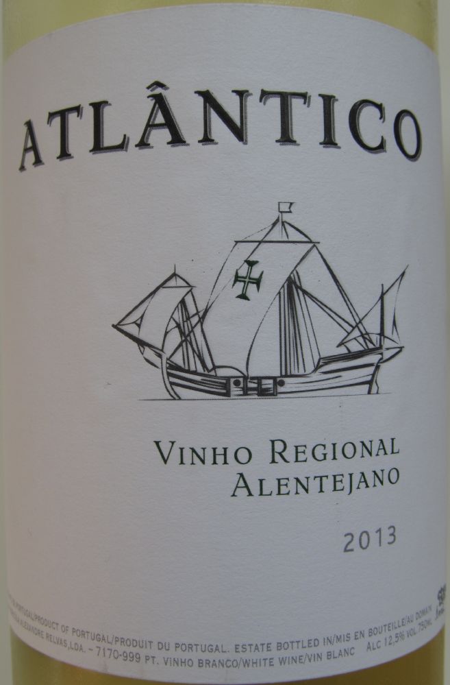 Casa Agrícola Alexandre Relvas Lda ATLÂNTICO Vinho Regional Alentejano 2013, Основная, #1649