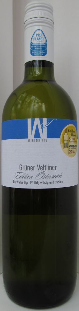 Wegenstein GmbH Edition Österreich Grüner Veltliner 2013, Лицевая, #1658