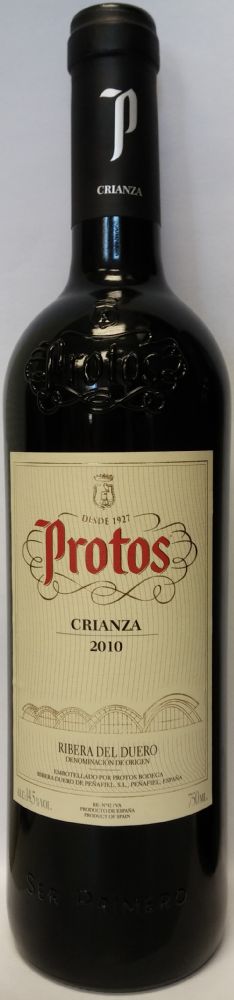 Protos Bodega Ribera Duero de Peñafiel S.L. Crianza DO Ribera del Duero 2010, Лицевая, #1688