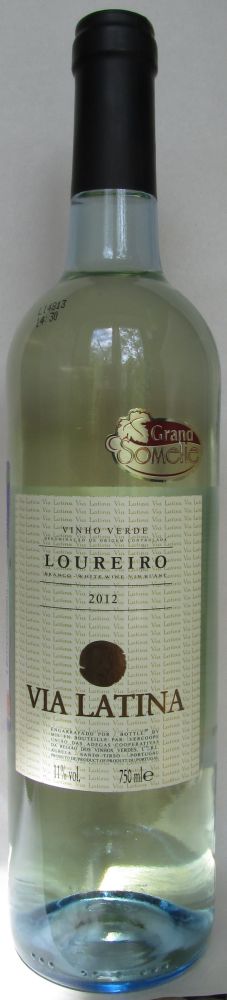 VERCOOPE - União das Adegas Cooperativas da Região dos Vinhos Verdes U.C.R.L. VIA LATINA Loureiro DOP Vinho Verde 2012, Основная, #175