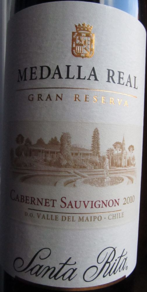 Viña Santa Rita S.A. MEDALLA REAL Gran Reserva Cabernet Sauvignon D.O. Maipo Valley 2010, Основная, #1817