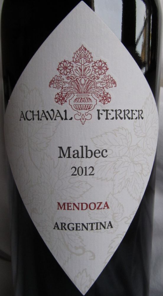 Achaval-Ferrer Winery Malbec 2012, Основная, #1861