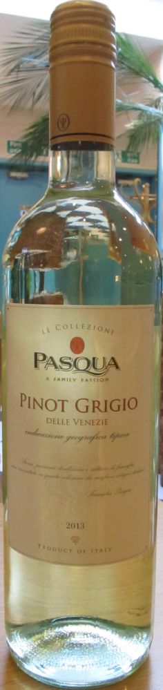 Pasqua Vigneti e Cantine S.p.a. Pinot Grigio delle Venezie IGT 2013, Лицевая, #1864