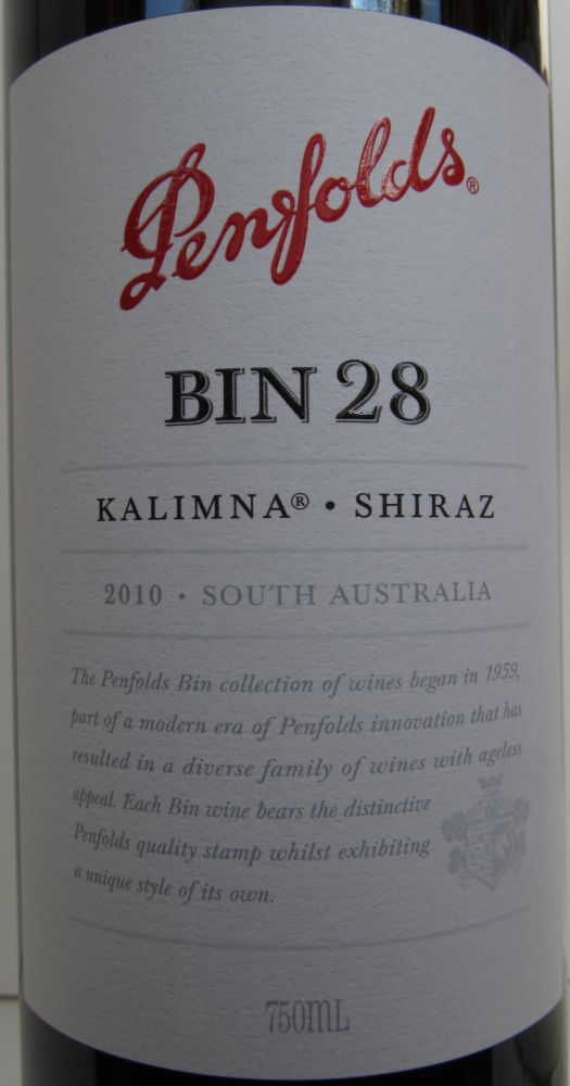 Penfolds Wines BIN 28 KALIMNA Shiraz 2010, Основная, #1891