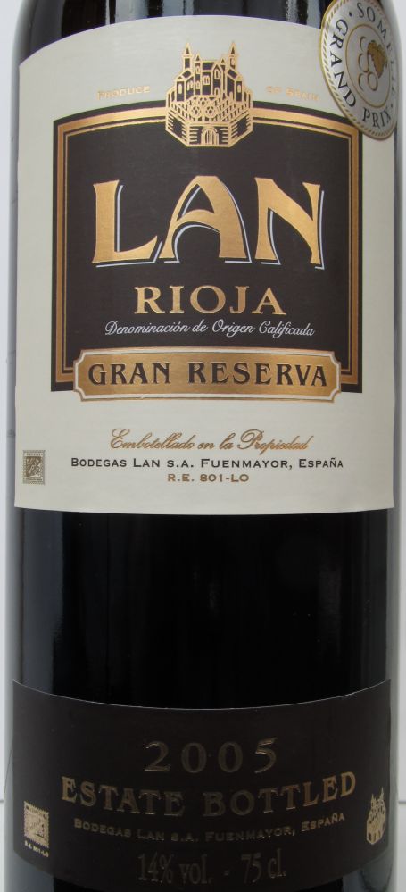 Bodegas LAN S.A. Gran Reserva DOCa Rioja 2005, Основная, #1929