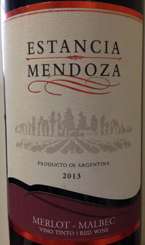 Fe.Co.Vit.A.Coop.Ltda Estancia Mendoza Merlot Malbec 2013, Основная, #2019