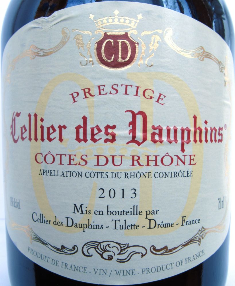 Cellier des Dauphins Prestige Côtes du Rhône AOC/AOP 2013, Основная, #2093