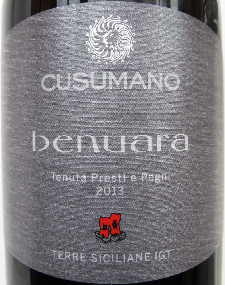 Cusumano S.R.L. Societa Agricola Benuara Terre Siciliane IGT 2013, Основная, #2140