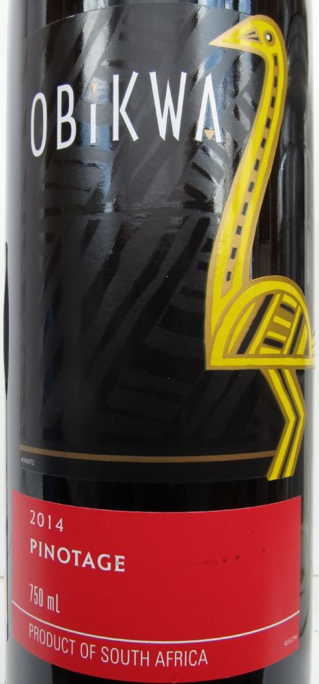 DIE Bergkelder OBikWA Pinotage 2014, Основная, #2163