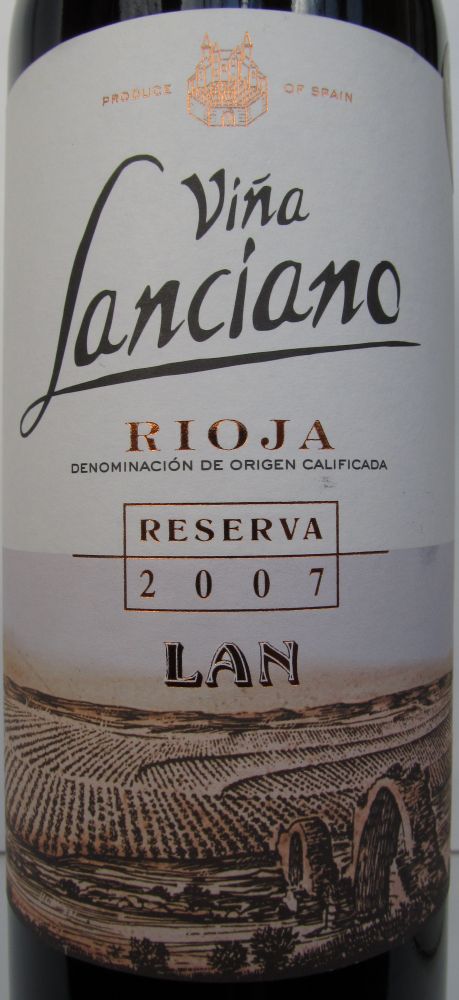Bodegas LAN S.A. Viña Lanciano Reserva DOCa Rioja 2007, Основная, #2179