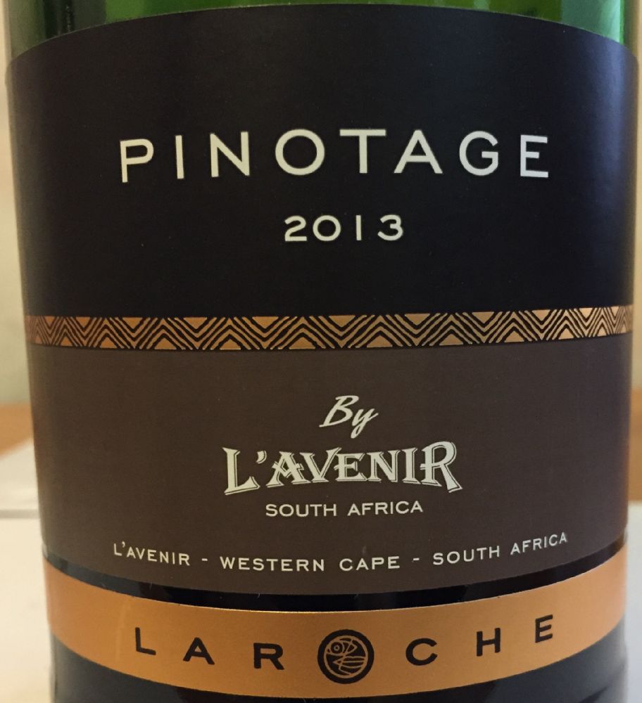 L'Avenir Wine Estate (Pty) Ltd LAROCHE Pinotage 2013, Основная, #2224