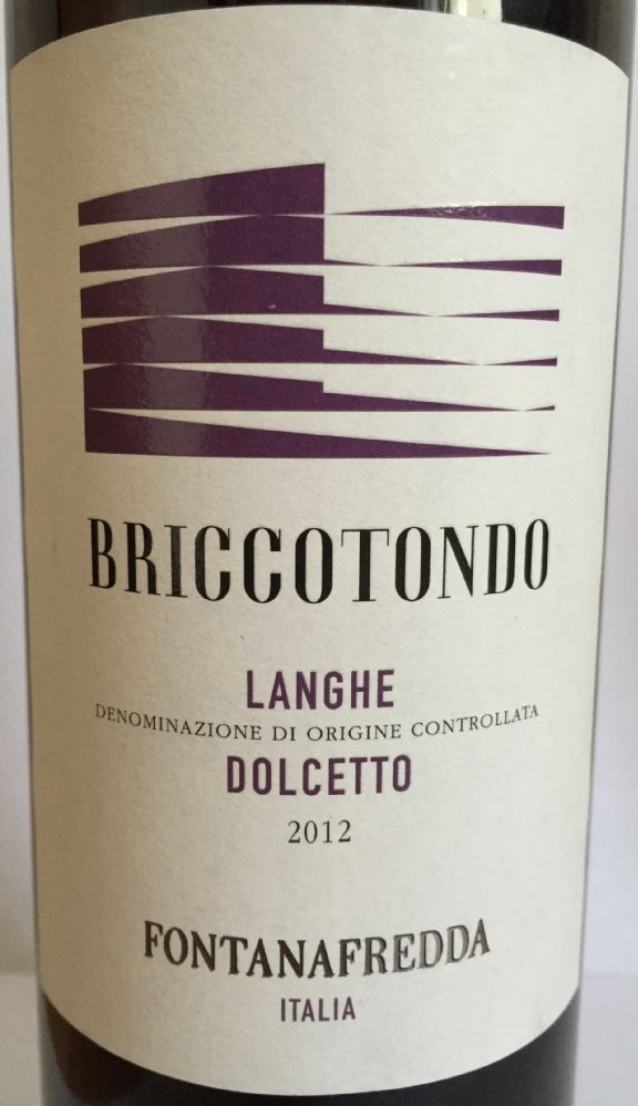 Fontanafredda S.r.l. BRICCOTONDO Langhe Dolcetto DOC 2012, Основная, #2253