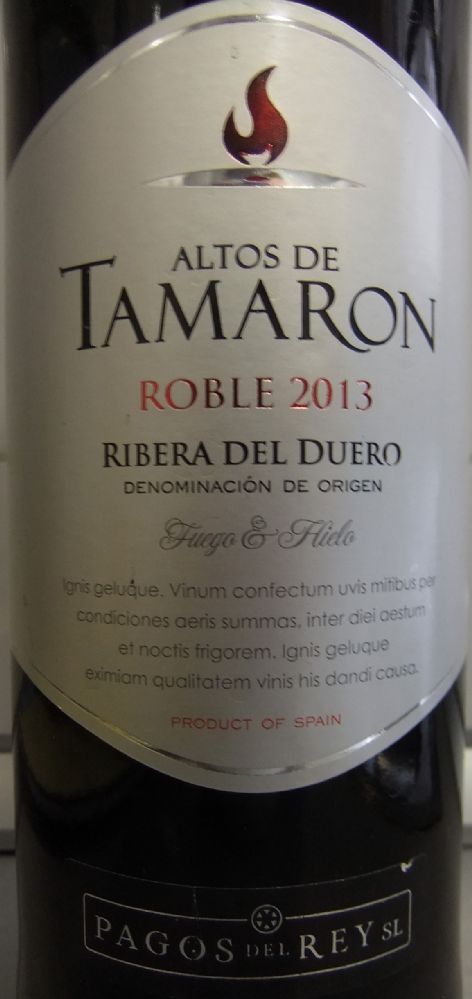 Pagos del Rey S.L. Altos de Tamaron DO Ribera del Duero 2013, Основная, #2304