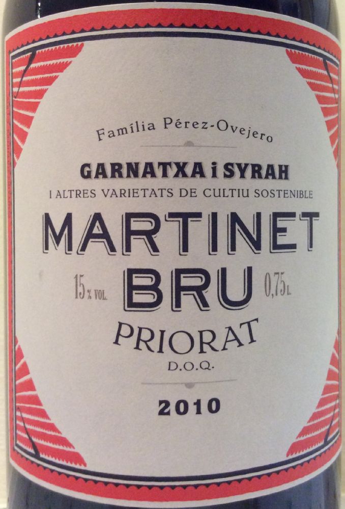 Mas Martinet Viticultors S.L. MARTINET BRU DOCa Priorat 2010, Основная, #2404
