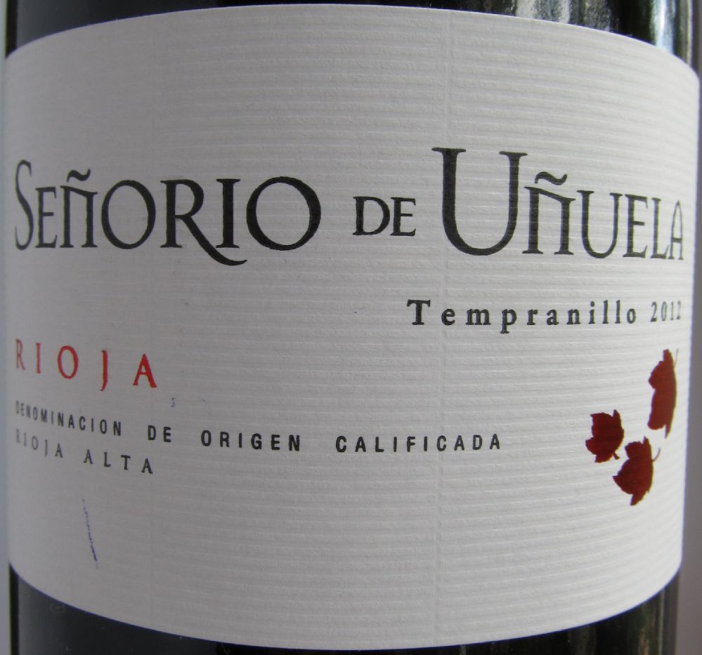Bodegas Patrocinio S.C.L. Señorío de Uñuela DOCa Rioja 2012, Основная, #2447