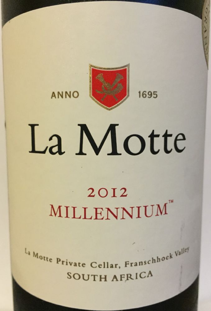 La Motte Wine Estate (PTY) LTD MILLENNIUM 2012, Основная, #2471