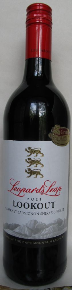 Leopard's Leap Wines Pty Ltd Lookout Cabernet Sauvignon Cinsaut Shiraz 2011, Лицевая, #250