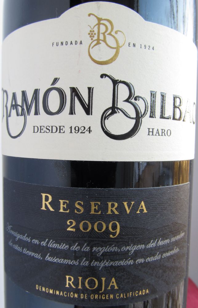 Bodegas Ramón Bilbao S.A. Reserva DOCa Rioja 2009, Основная, #2584