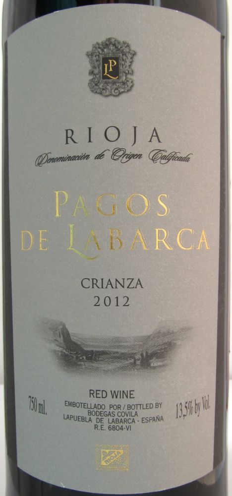 Bodegas Covila Pagos de Labarca Crianza DOCa Rioja 2012, Основная, #2668