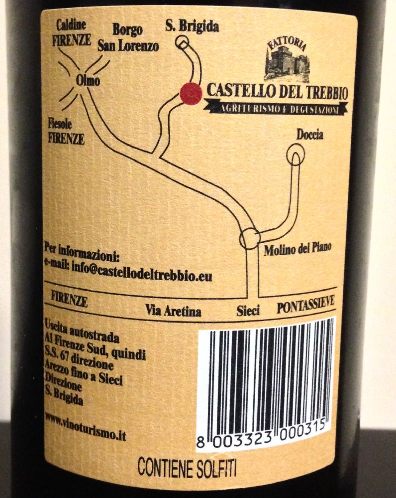 Castello del Trebbio S.A.S. Chianti Riserva DOCG 2009, Обратная, #268