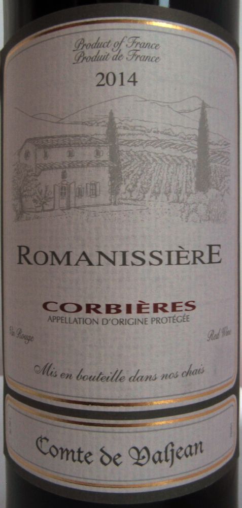 Advini S.A. RomanissièrE Corbières AOC/AOP 2014, Основная, #2686