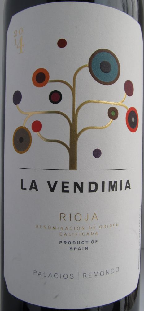 Bodegas Palacios Remondo S.A. LA VENDIMIA DOCa Rioja 2014, Основная, #2721