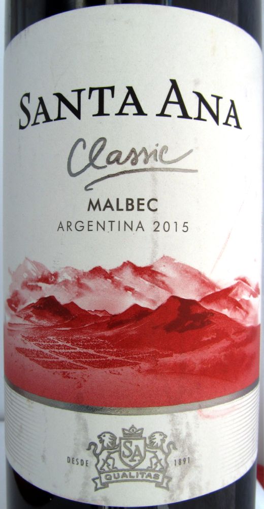 Bodegas Santa Ana Classic Malbec 2015, Основная, #2748