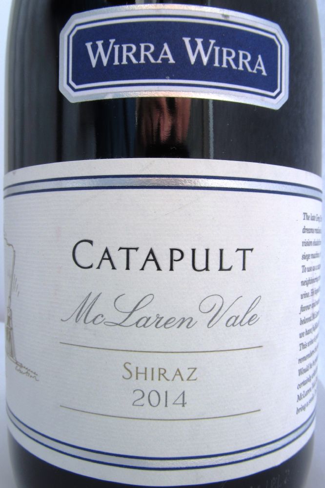 R.G. & R.T. Trott Pty. Ltd. Catapult Shiraz Wirra Wirra McLaren Vale 2014, Основная, #2772