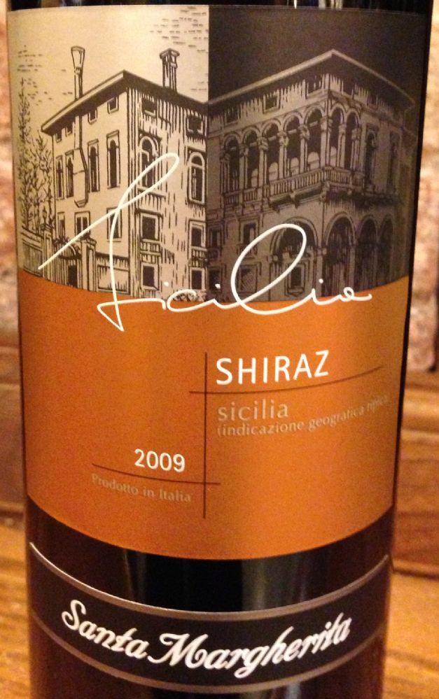 Santa Margherita S.p.A. Shiraz Sicilia IGT 2009, Лицевая, #295