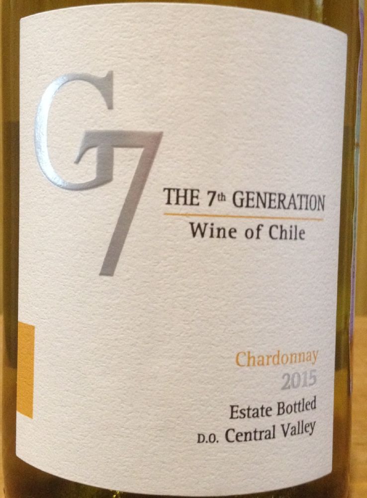 Viña del Pedregal S.A. G7 The 7th Generation Chardonnay 2015, Основная, #2952