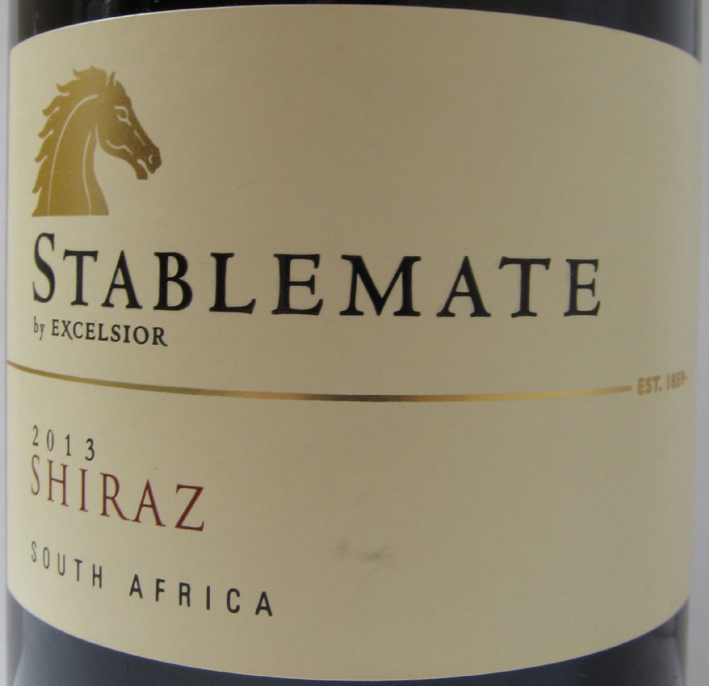 Excelsior Wine Estate Stablemate by Excelsior Shiraz 2013, Основная, #2996