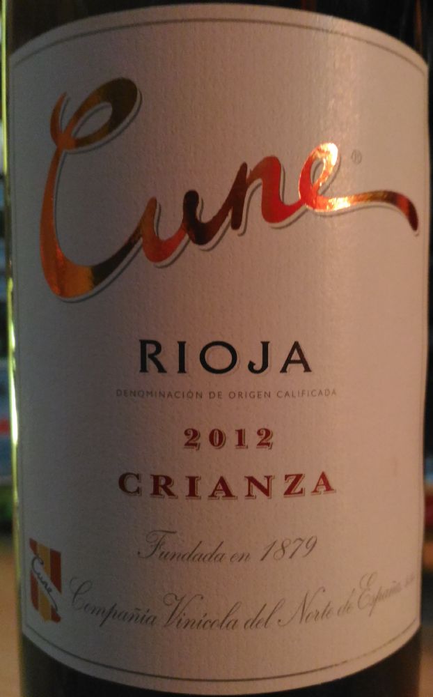 Compañía Vinícola del Norte de España S.A. Cune Crianza DOCa Rioja 2012, Основная, #3007
